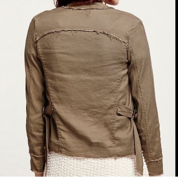 Free People Raw Femme Linen Jacket, Size S - Picture 2 of 9